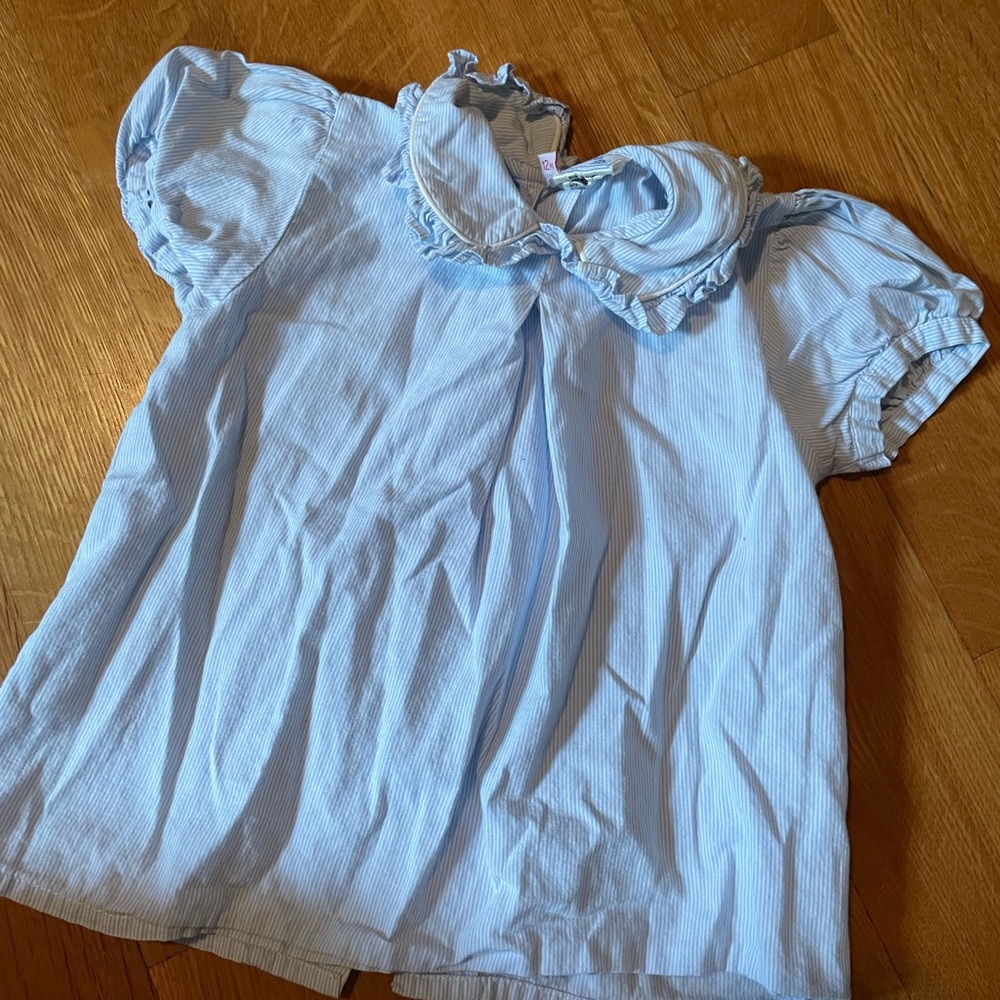 Blue Striped Jacadi Blouse